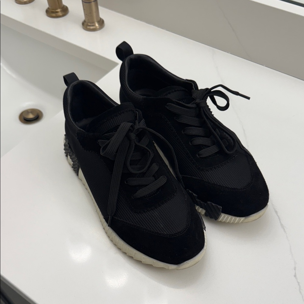 Hermes Black Athletic Shoes